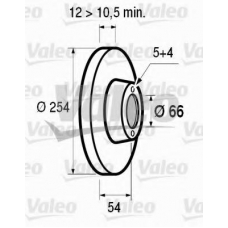 186308 VALEO Тормозной диск