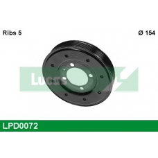 LPD0072 TRW Ременный шкив, коленчатый вал