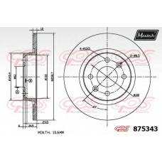 875343.6980 MAXTECH Тормозной диск