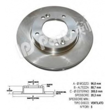 IBT-1K05 IPS Parts Тормозной диск