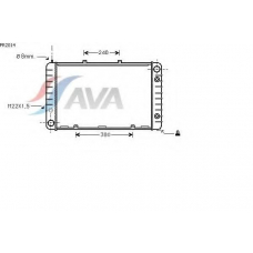 PR2014 AVA Радиатор, охлаждение двигателя