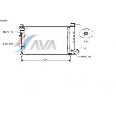 CN2199 AVA Радиатор, охлаждение двигателя
