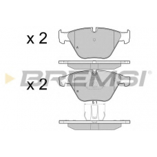 BP3452 BREMSI Комплект тормозных колодок, дисковый тормоз