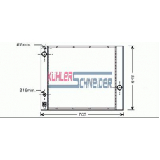 1110001 KUHLER SCHNEIDER Радиатор, охлаждение двигател