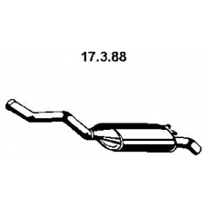 17.3.88 EBERSPACHER Глушитель выхлопных газов конечный