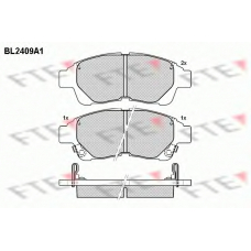 BL2409A1 FTE Комплект тормозных колодок, дисковый тормоз