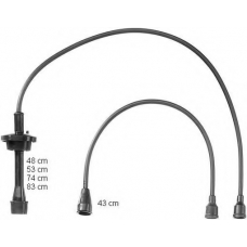 ZEF922 BERU Комплект проводов зажигания