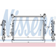 65615A NISSENS Радиатор, охлаждение двигателя