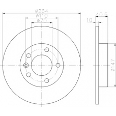 8DD 355 118-171 HELLA PAGID Тормозной диск