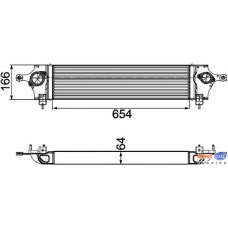 8ML 376 746-601 HELLA Интеркулер