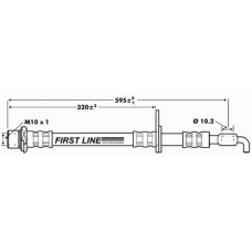 FBH7237 FIRST LINE Тормозной шланг