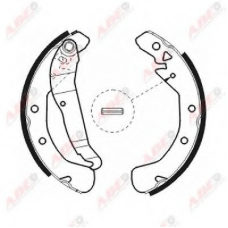 C0X009ABE ABE Комплект тормозных колодок