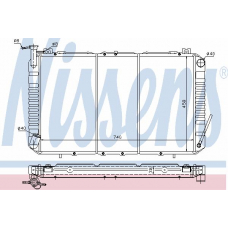 67327 NISSENS Радиатор, охлаждение двигателя