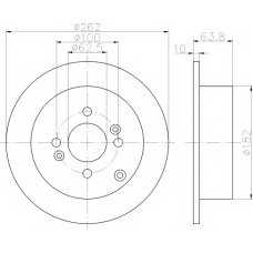 MDC1818 MINTEX Тормозной диск