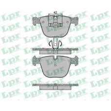 05P1473 LPR Комплект тормозных колодок, дисковый тормоз