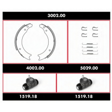 3002.00 ROADHOUSE Комплект тормозов, барабанный тормозной механизм