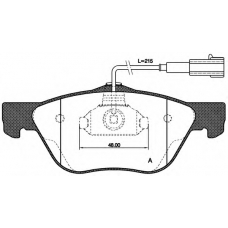 BPA0589.22 OPEN PARTS Комплект тормозных колодок, дисковый тормоз