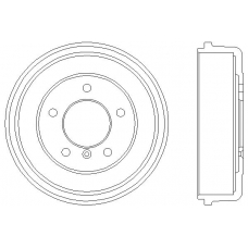 MBD012 MINTEX Тормозной барабан