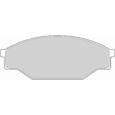 FD6264A NECTO Комплект тормозных колодок, дисковый тормоз