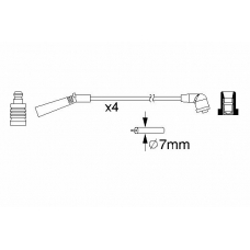 0 986 357 093 BOSCH Комплект проводов зажигания