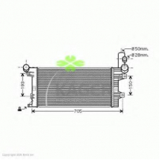 31-1741 KAGER Радиатор, охлаждение двигателя