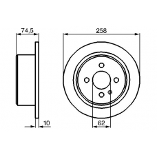 0 986 478 563 BOSCH Тормозной диск