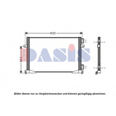 182045N AKS DASIS Конденсатор, кондиционер