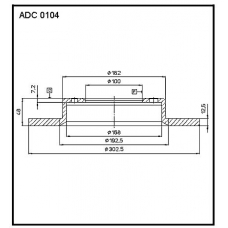 ADC 0104 Allied Nippon Гидравлические цилиндры