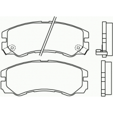 T3033 PAGID Комплект тормозных колодок, дисковый тормоз