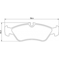 363700201824 MAGNETI MARELLI Комплект тормозных колодок, дисковый тормоз