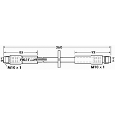 FBH6920 FIRST LINE Тормозной шланг