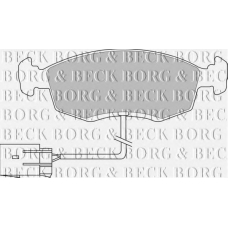 BBP1070 BORG & BECK Комплект тормозных колодок, дисковый тормоз