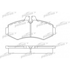 PBP1304 PATRON Комплект тормозных колодок, дисковый тормоз