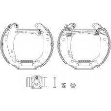 8DB 355 004-711 HELLA PAGID Комплект тормозных колодок