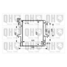 QER2628 QUINTON HAZELL Радиатор, охлаждение двигателя