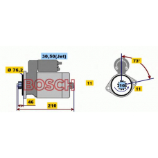 0 001 121 412 BOSCH Стартер