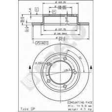 BS 7232 BRECO Тормозной диск