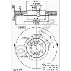 09.7680.20 BREMBO Тормозной диск