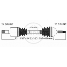 CT-8-16-106 InterParts Приводной вал