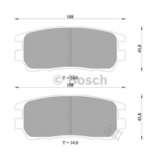 0 986 505 913 BOSCH Комплект тормозных колодок, дисковый тормоз