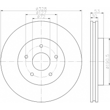 MDC2102 MINTEX Тормозной диск