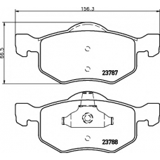 8DB 355 010-141 HELLA PAGID Комплект тормозных колодок, дисковый тормоз