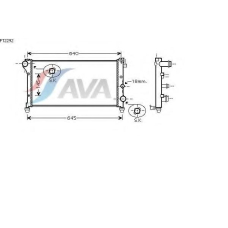 FT2292 AVA Радиатор, охлаждение двигателя