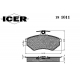 181011 ICER Комплект тормозных колодок, дисковый тормоз