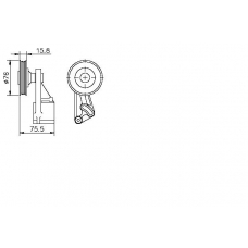 TKR 9155 TIMKEN Натяжной ролик, ремень грм