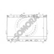 137040 SOMORA Радиатор, охлаждение двигателя