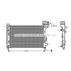 MS2252 AVA Радиатор, охлаждение двигателя