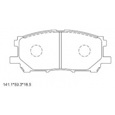 KD2753 ASIMCO Комплект тормозных колодок, дисковый тормоз