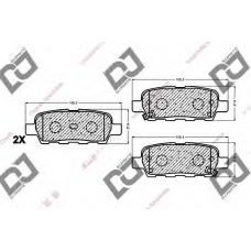 BP1031 DJ PARTS Комплект тормозных колодок, дисковый тормоз