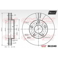 861040.6060 MAXTECH Тормозной диск